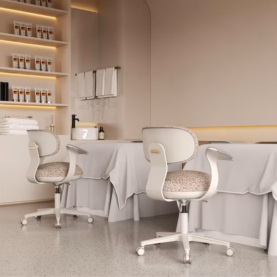 Adjustable Hydraulic Salon Rolling Stool for SPA Massage